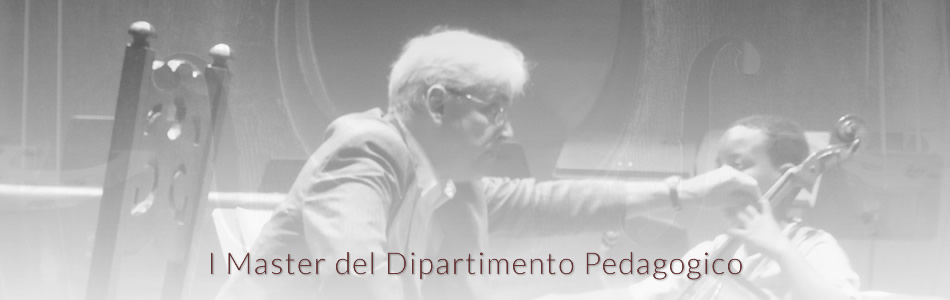 I Master del Dipartimento Pedagogico