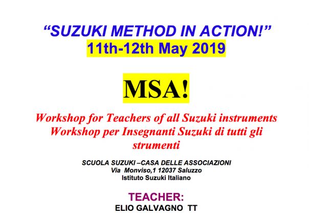 Metodo suzuki in azione 